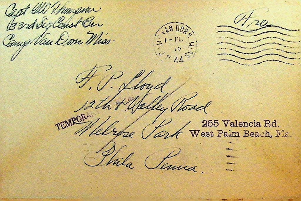 Temporary Removal Free Frank Solider Cover 1944 Camp Van Dorn Mississippi0