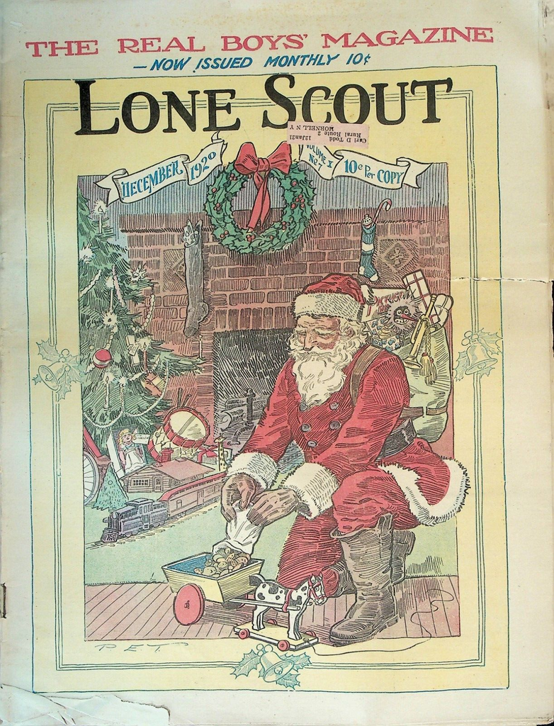 Lone Scout Magazine December 1920 Santa Claus Perry Emerson Thompson