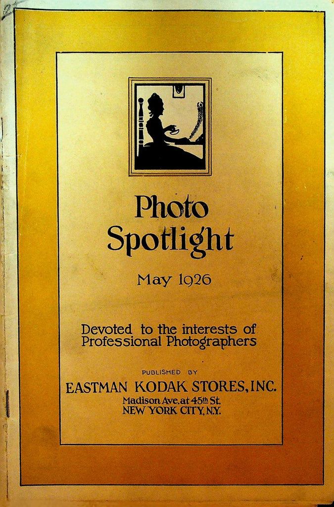 Eastman Kodak Photo Spotlight Magazine May 1926 Professional Photography0