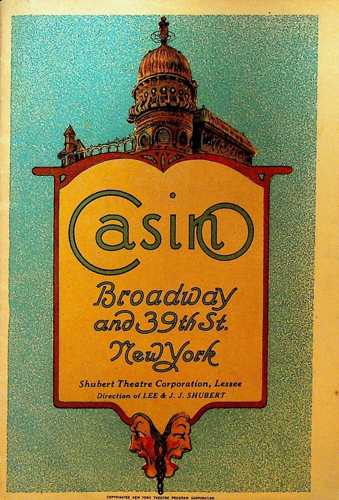 The Vagabond King Playbill July 12 1926 Max Figman Charles Carver Marian Alta