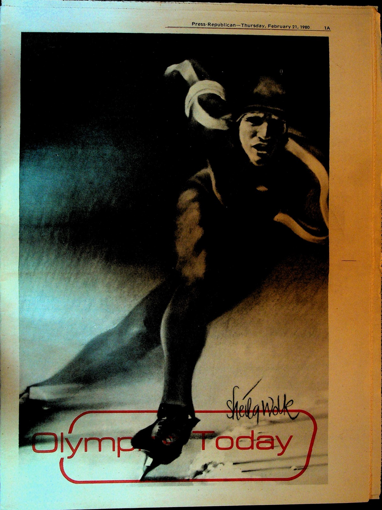 Plattsburgh Press Republican February 21 1980 Olympics Today Eric Heiden0