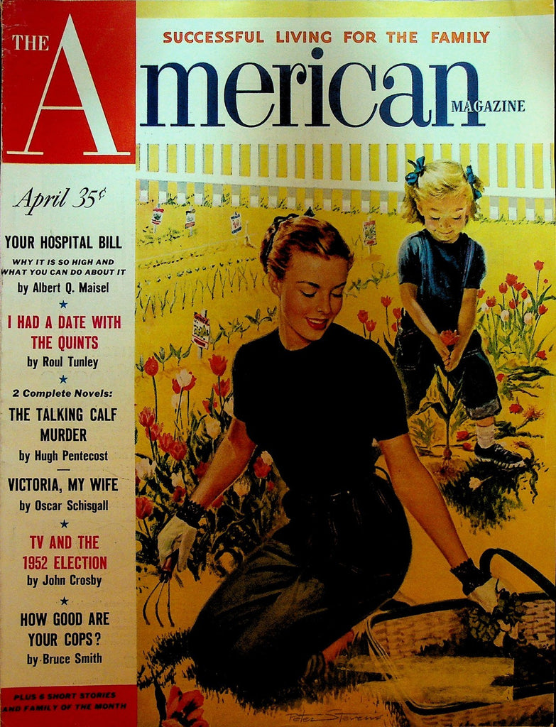 American Magazine April 1952 Dionne Quintuplets Hugh Pentecost Charles Tazewell0