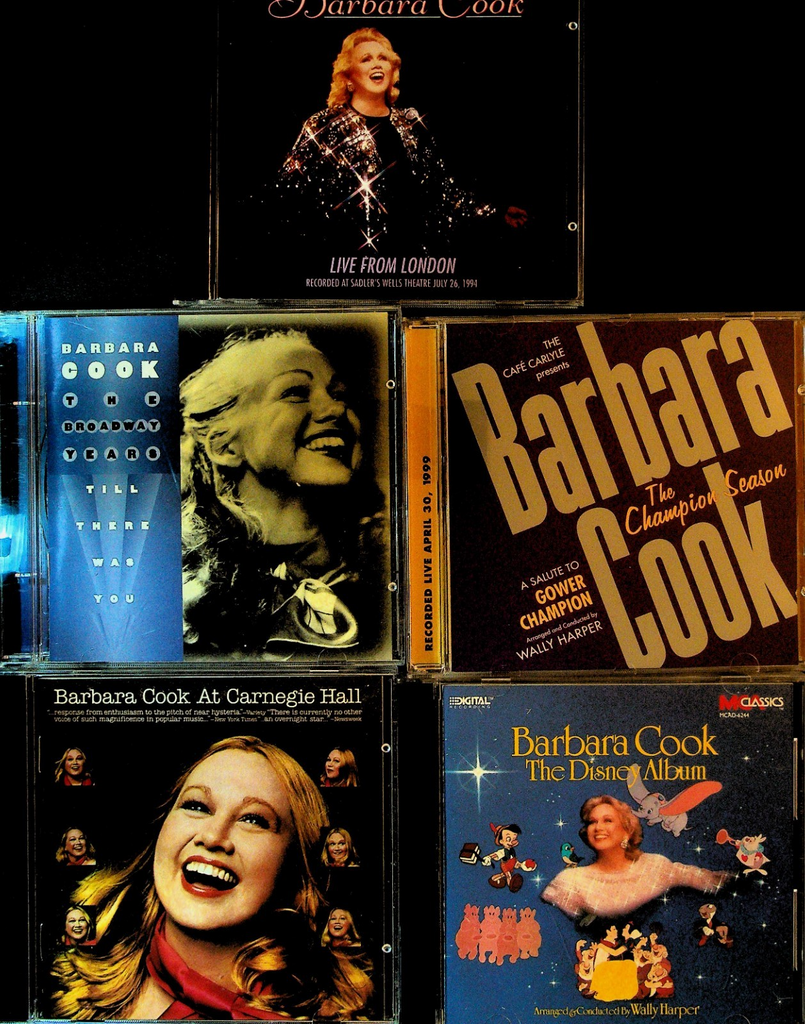 Barbara Cook Lot of 5 CDs Disney Album Broadway London Carnegie Hall0