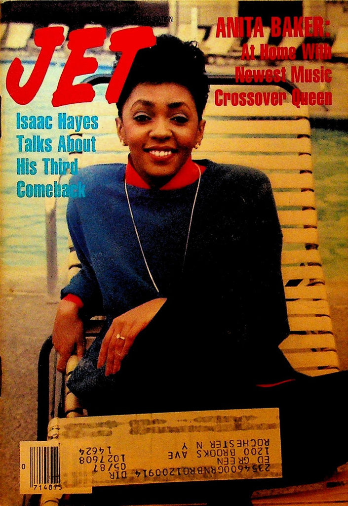 Jet March 9 1987 Isaac Hayes Anita Baker Bill Russell Christie Brinkley0