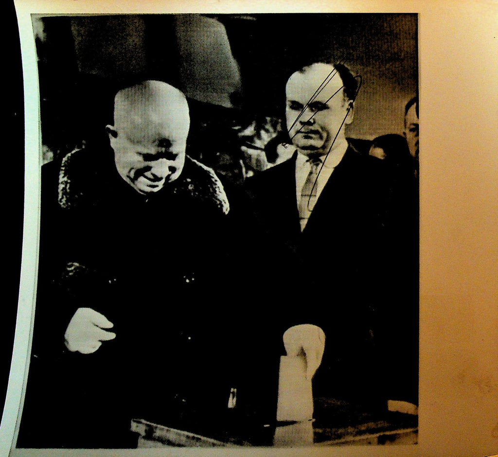 Nikita Khrushchev Wire Photo 1963 Voting for Actress Yuliya Borisova0