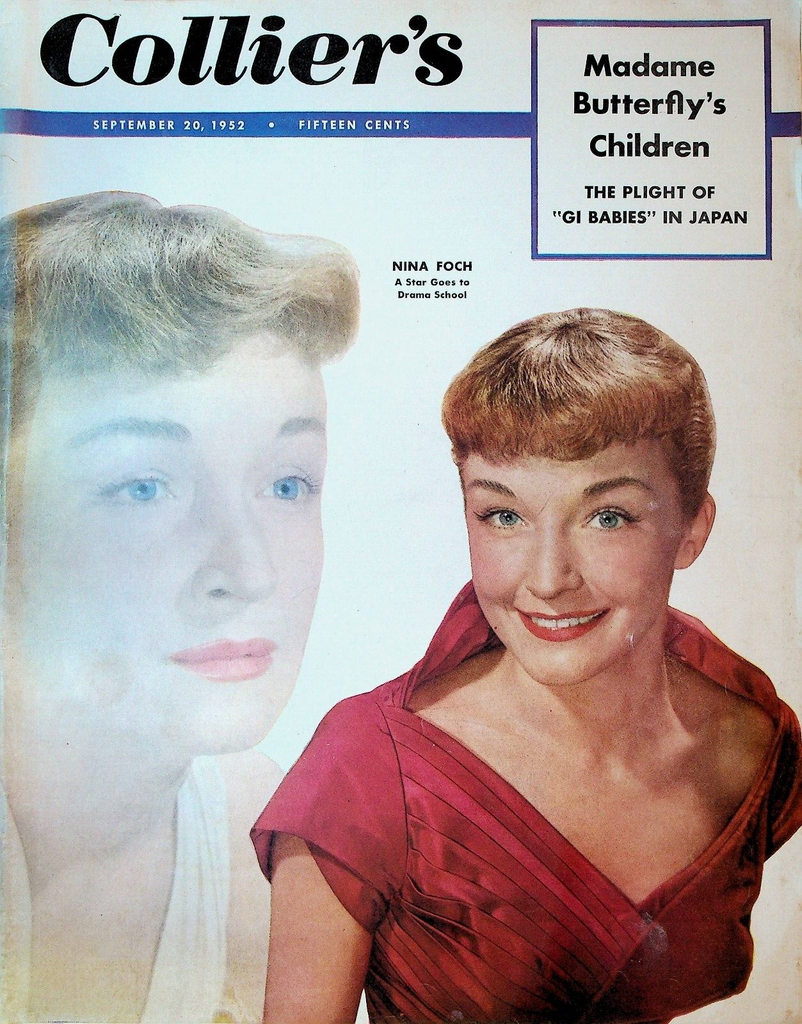 Colliers Magazine Nina Foch GI Babies in Japan September 20 1952 Alan Ladd0