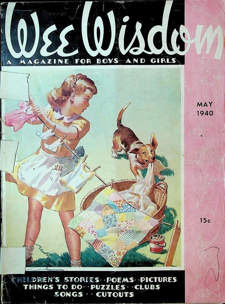 Wee Wisdom Magazine May1940 Paper Doll Dorothy Wagstaff Walter Ohlson0
