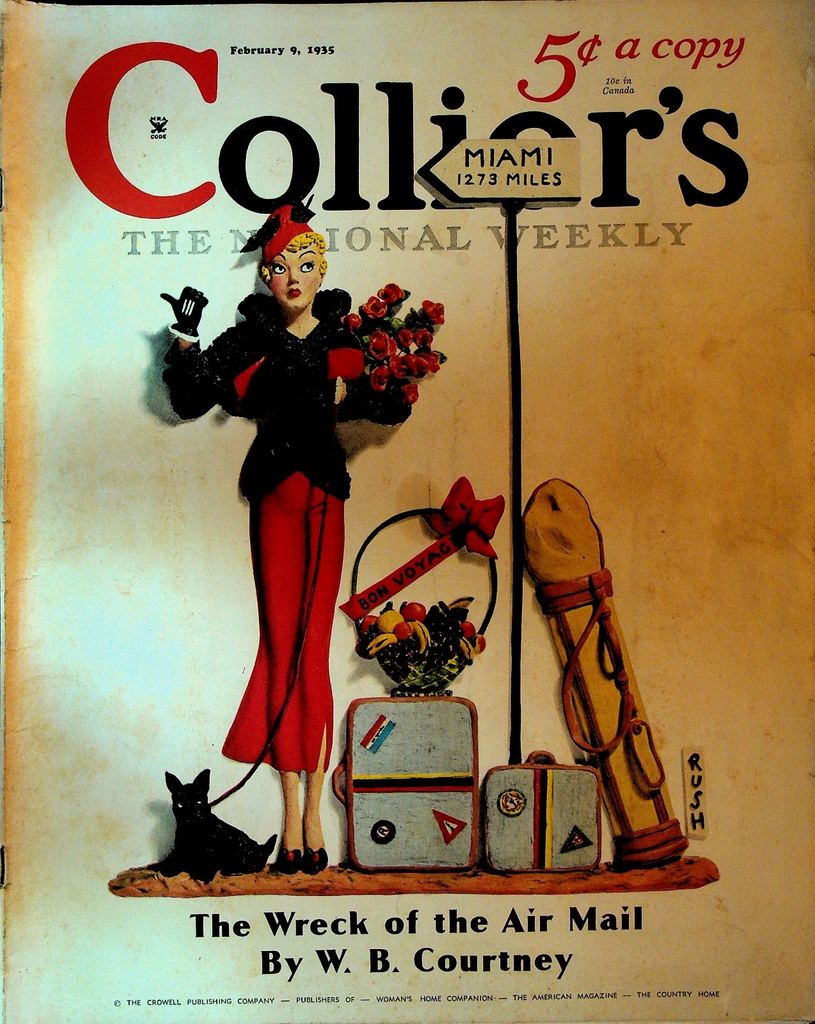 Collier's Magazine February 9 1935 Rosalie Rush Alan LeMay Wallace Irwin0