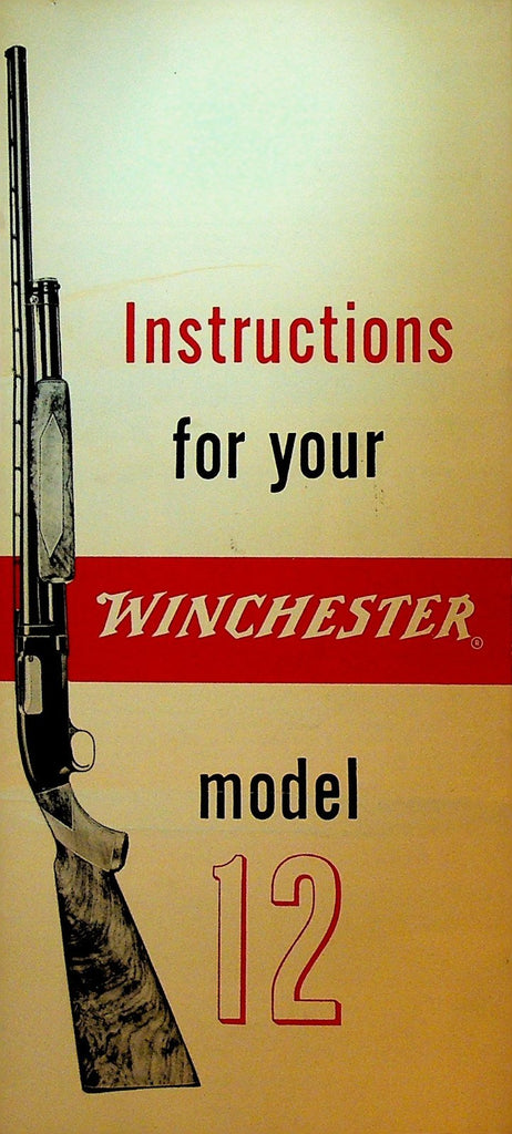 Winchester Model 12 Instructions Brochure 1960s Olin New Haven Ct0