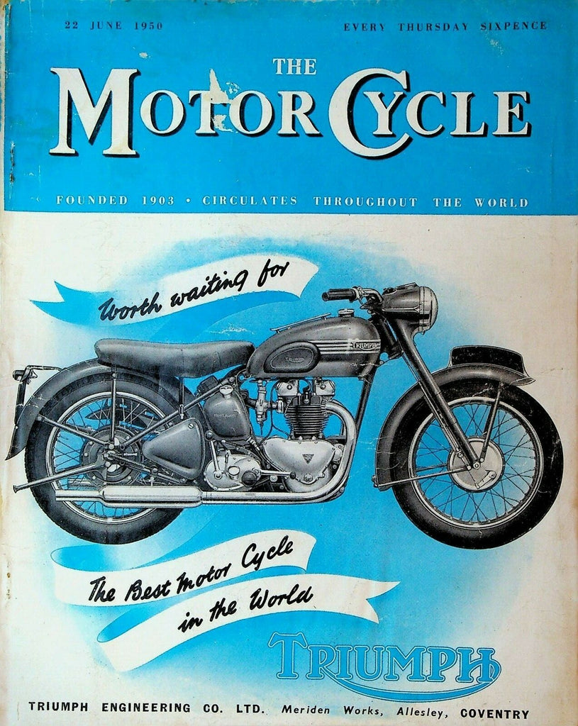 The Motor Cycle Magazine June 1950 Geoff Duke Remington Olmstead0