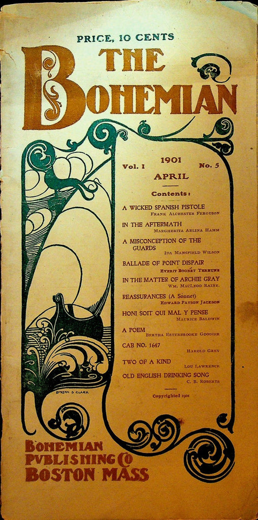 The Bohemian Magazine April 1901 William MacLeod Raine Maurice Baldwin0