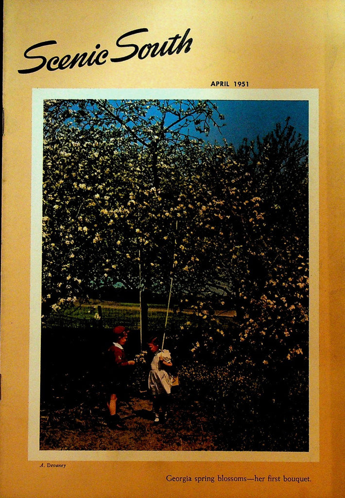 Scenic South Magazine April 1951 Standard Oil Georgia Spring Blossoms0