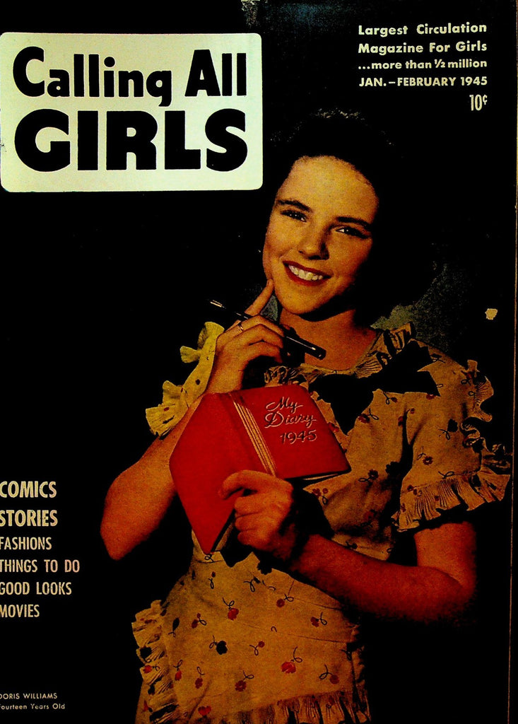 Calling All Girls 36 January 1945 Doris Williams Fashion Movies0