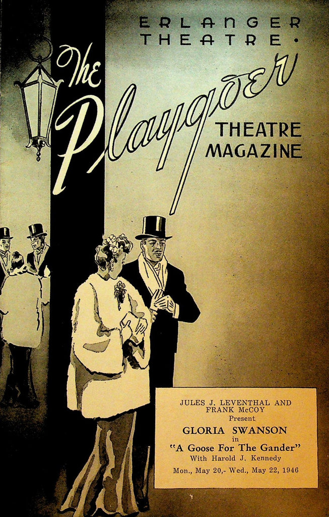 A Goose for the Gander Playbill May 22 1946 Gloria Swanson Jane Blair0