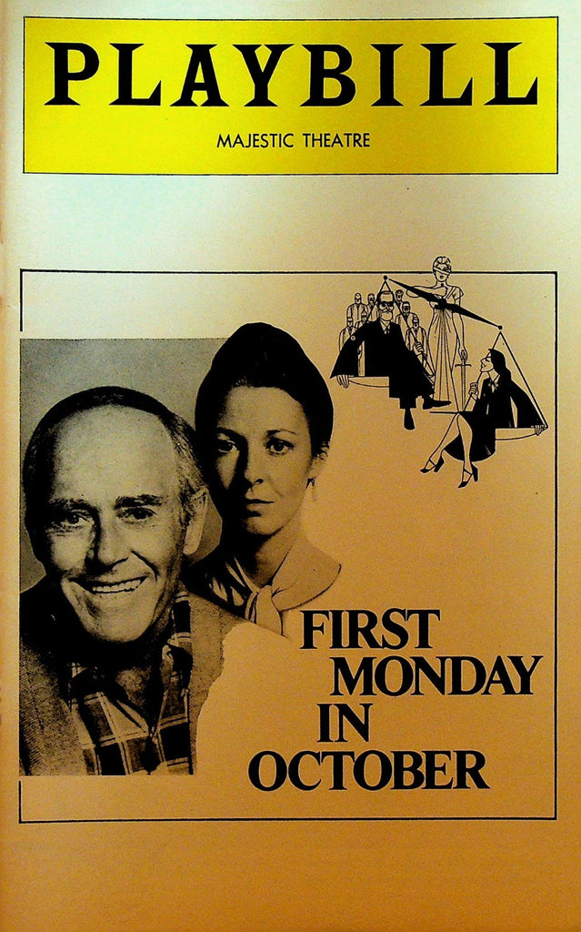First Monday in October Playbill September 1978 Henry Fonda Jane Alexander0