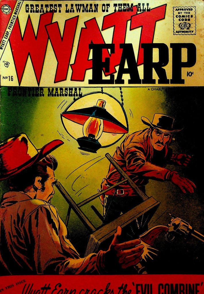 Wyatt Earp 16 Charlton Comics 1957 Frontier Marshal Evil Combine0