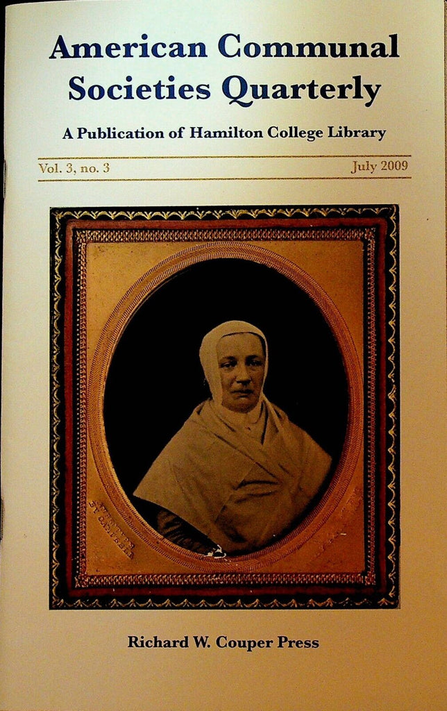 American Communal Societies Quarterly Shakers July 2009 Richard McNemar