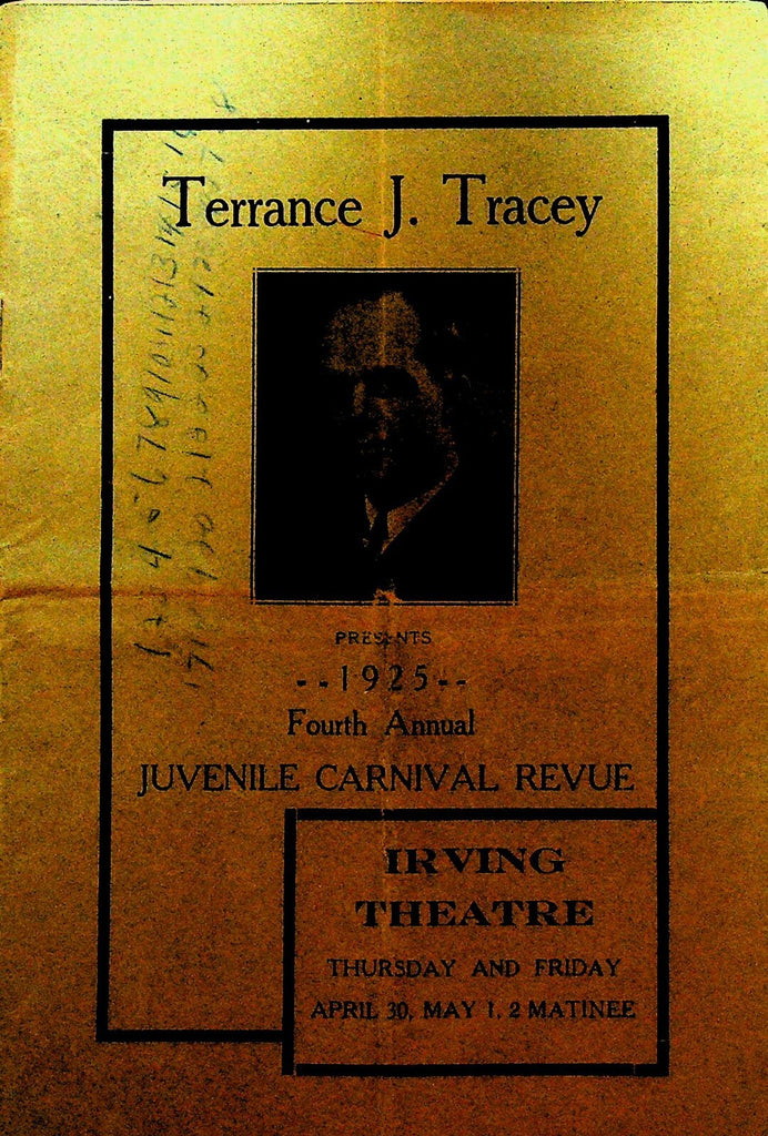 Terrance J Tracey 1925 Juvenile Carnival Revue Dance Pennsylvania0