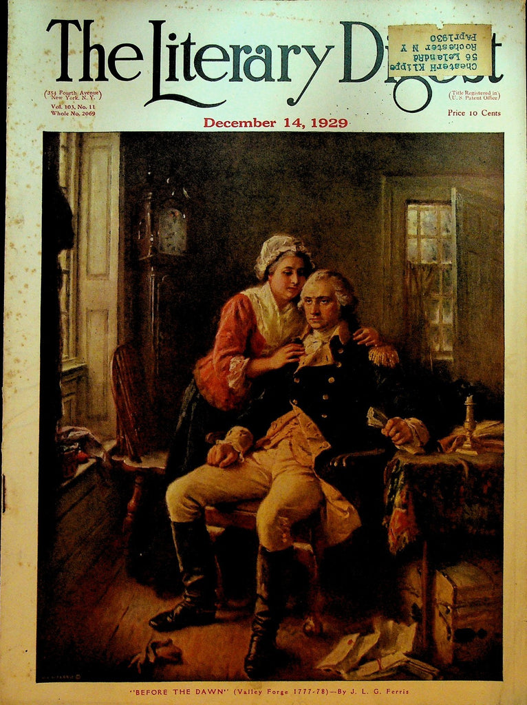 Literary Digest December 14 1929 Admiral Richard Byrd Georges Clemenceau0