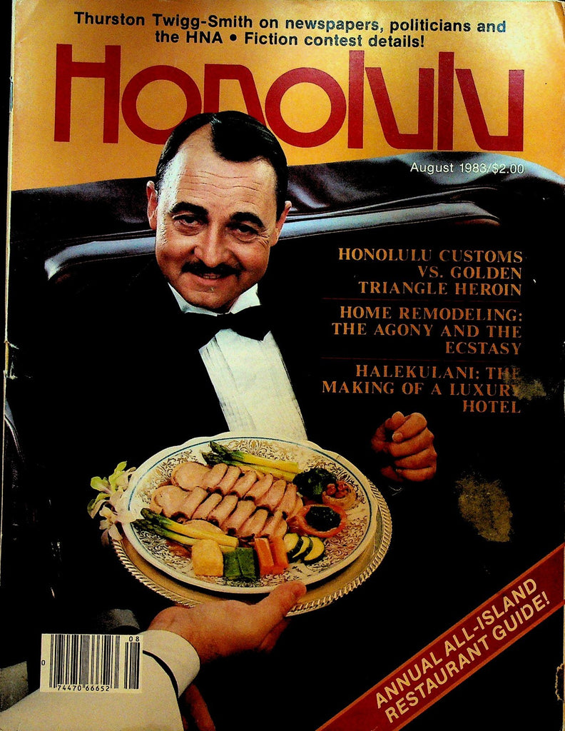 Honolulu Magazine August 1983 Thurston Twigg-Smith John Hillerman Higgins Magnum0