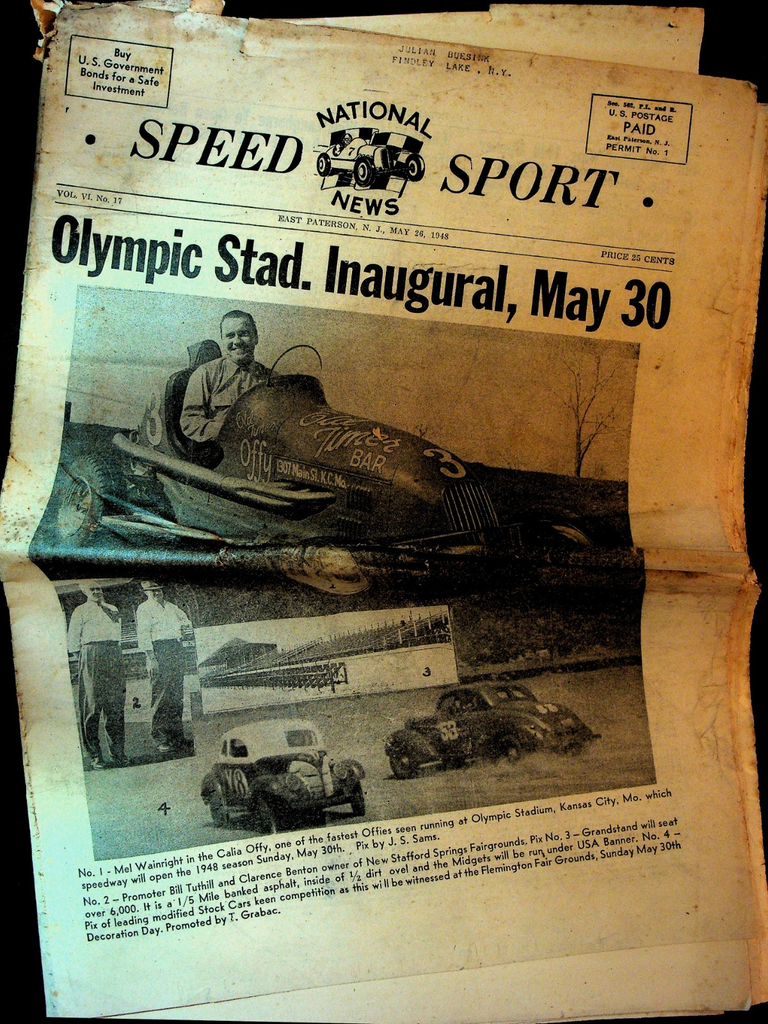 National Speed Sport News May 26 1948 Mel Wainright Spike Gilleland0