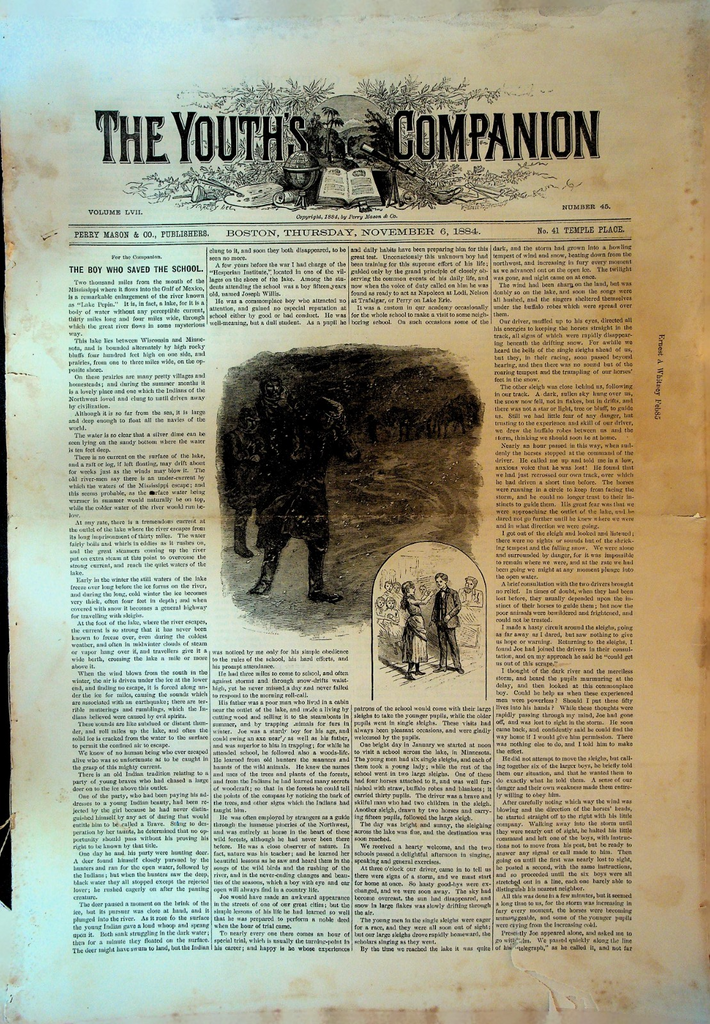 The Youth's Companion November 6 1884 Statue of Liberty Monaco Gambling0