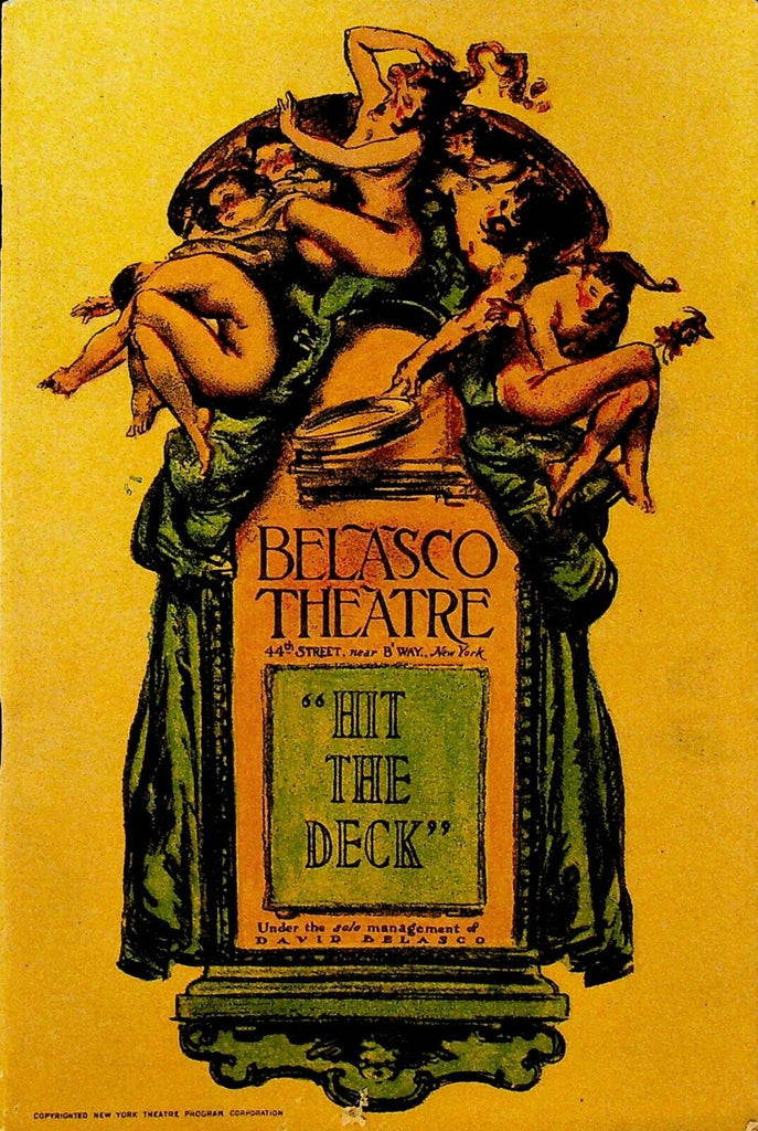 Hit the Deck Playbill November 28 1927 Louise Groody Charles King Art Deco