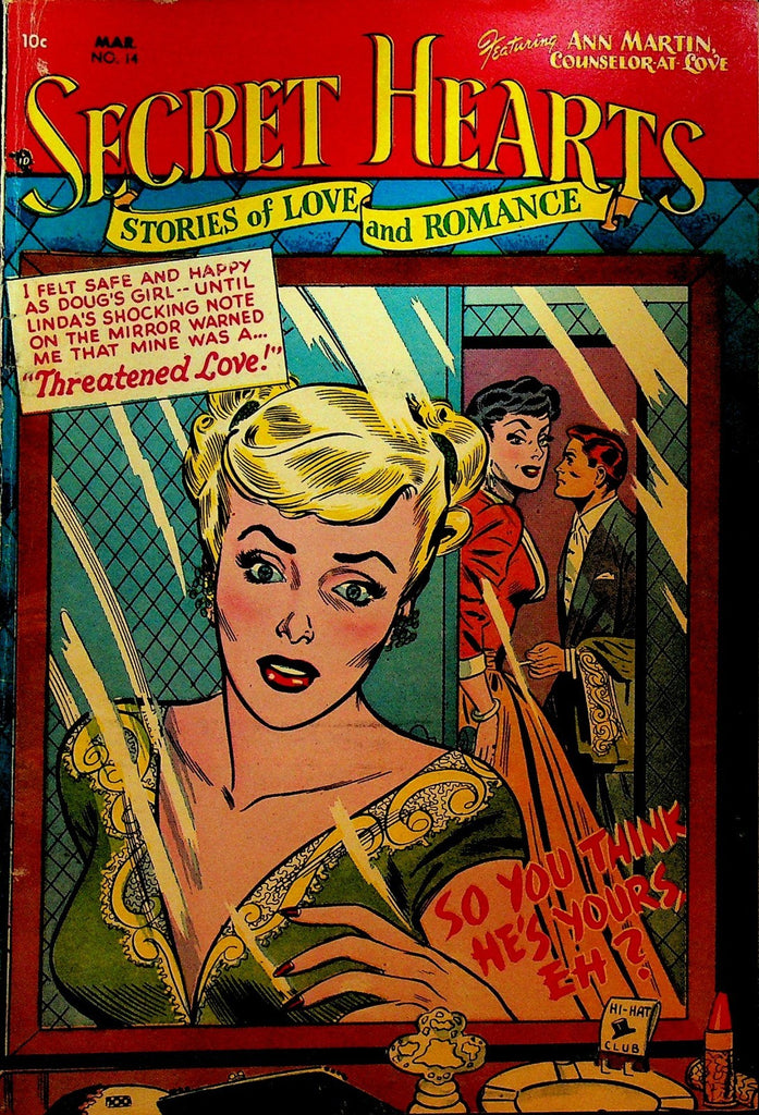 Secret Hearts 14 DC Comics 1952 Golden Age Romance Comic0