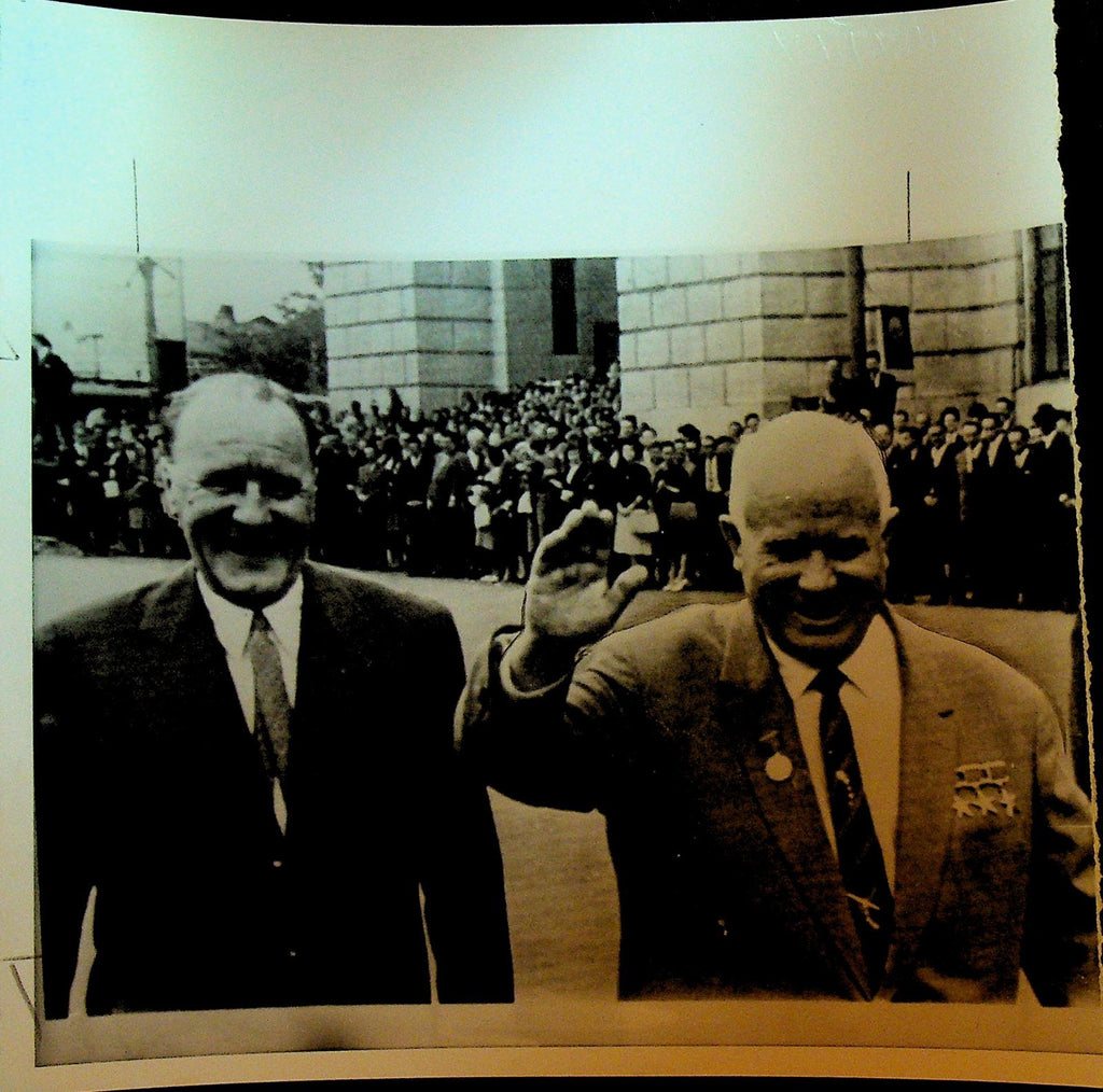 Nikita Khrushchev Wire Photo 1963 Janos Kadar Hungary Leader0