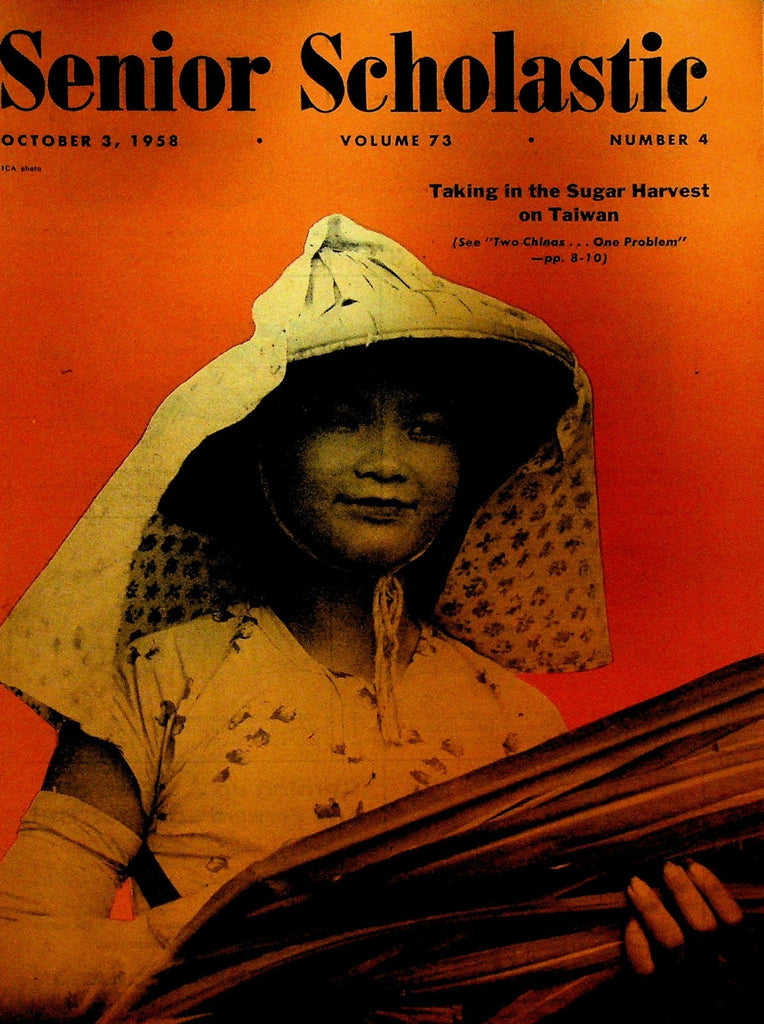 Senior Scholastic Magazine October 3 1958 Taiwan Mao Tse-Tung Chiang Kai-Shek0