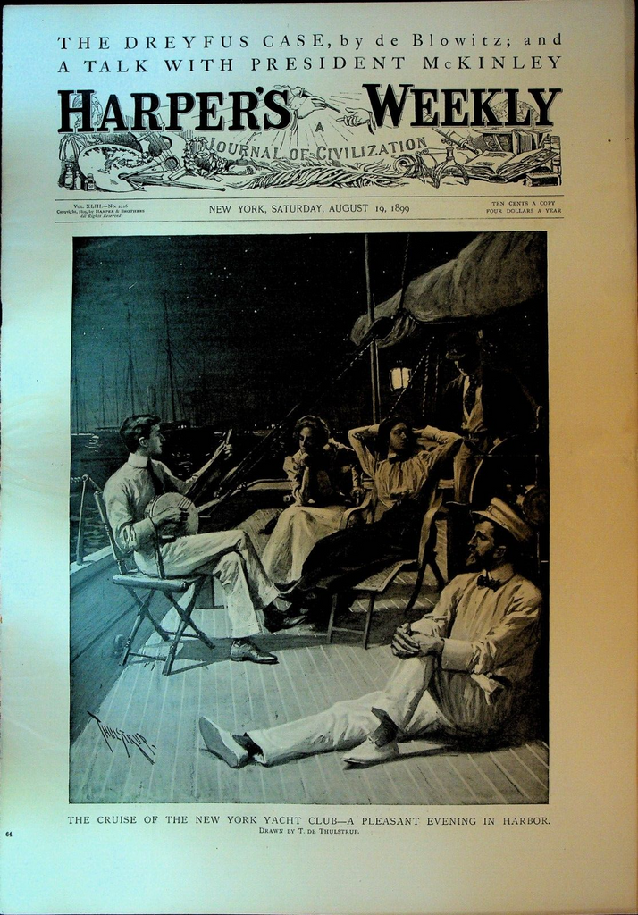 Harper's Weekly August 19 1899 Southern Racial Troubles Cleveland Trolley Strike