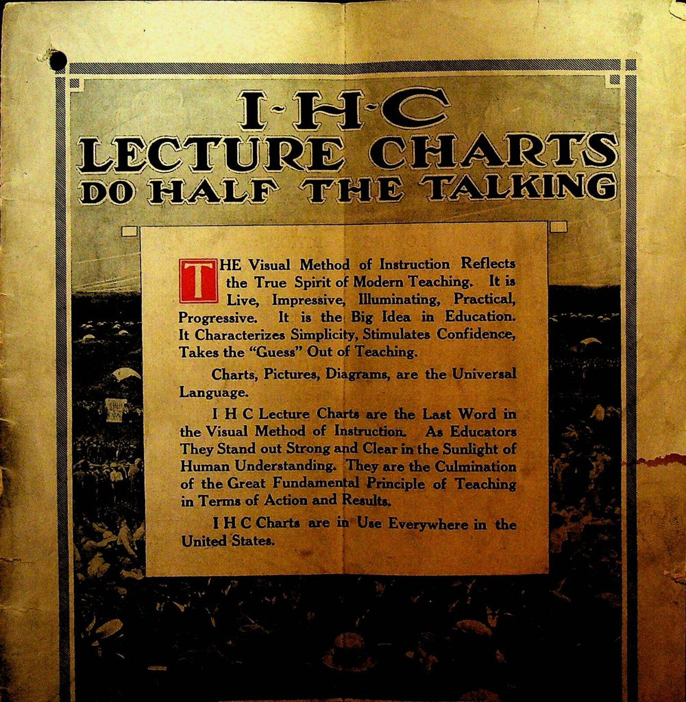 International Harvester Company 1917 Lecture Charts Booklet Agriculture