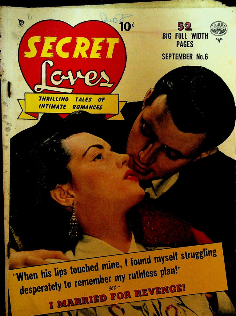 Secret Loves 6 Quality Comics Golden Age Romance Comic0