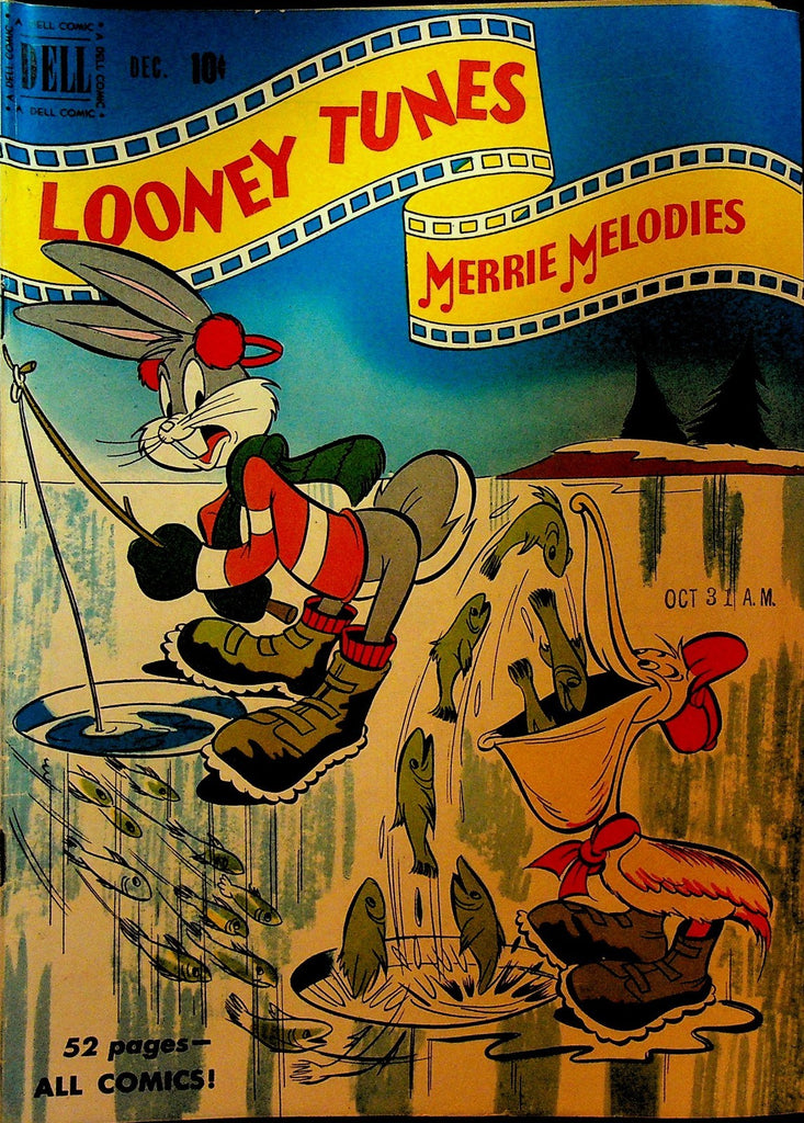 Looney Tunes & Merry Melodies 110 Dell Comics 1950 Ice Fishing Bugs Bunny0