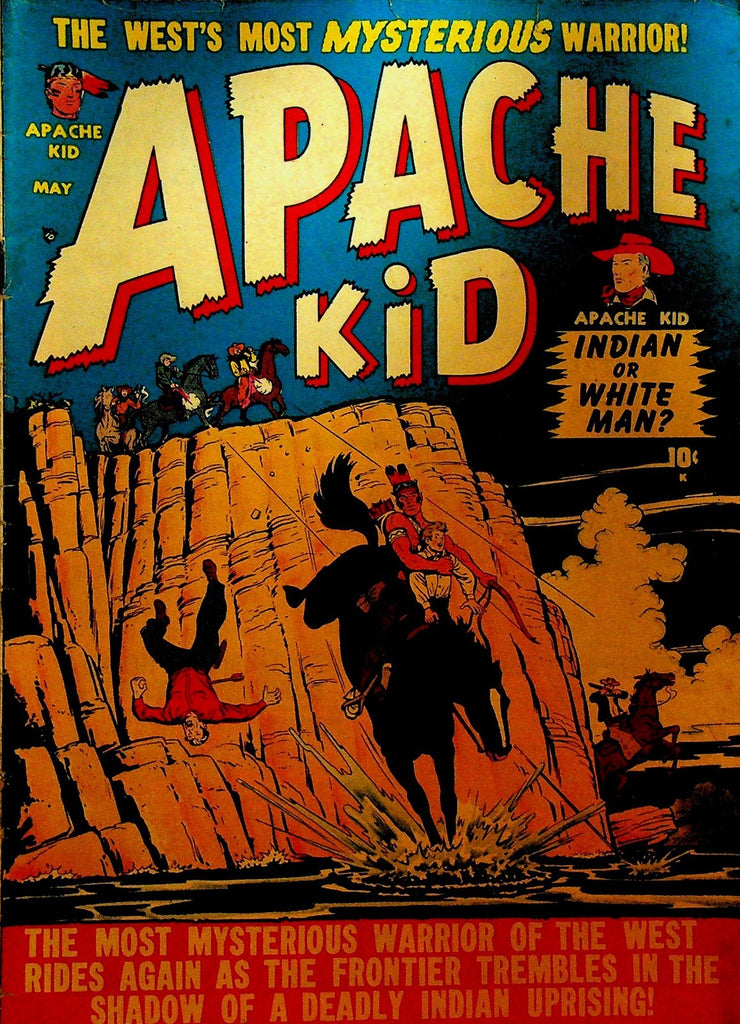 Apache Kid 5 Medallion Publishing 1951 Deadly Indian Uprising Western0