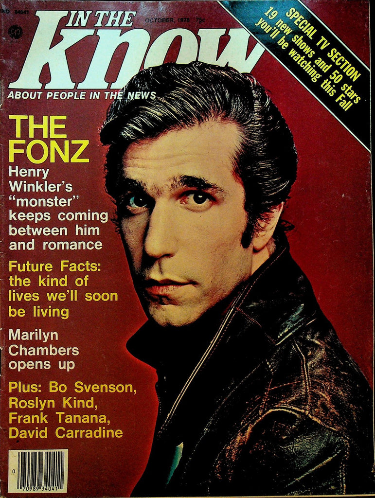 In the Know Magazine October 1976 Henry Winkler The Fonz Marilyn Chambers0