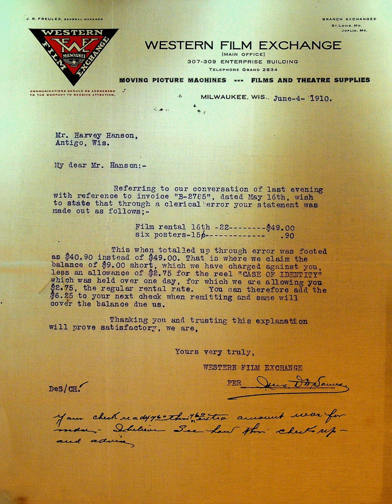 Western Film Exchange June 4 1910 Case of Identity0