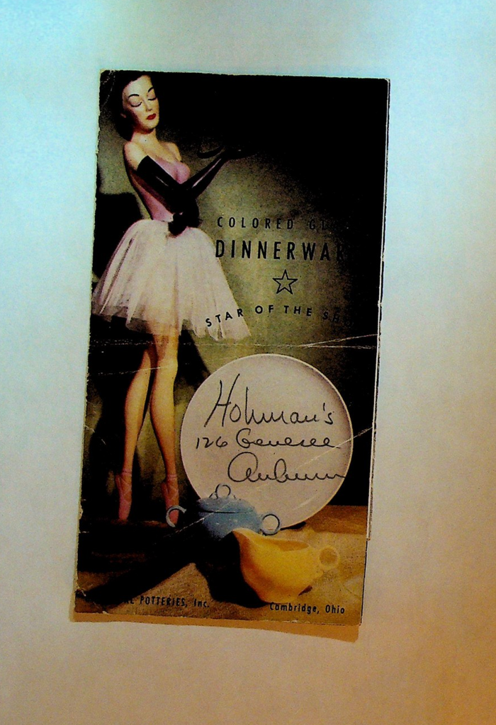 Ballerina Colored Glaze Dinnerware Brochure Universal Potteries Cambridge Ohio0