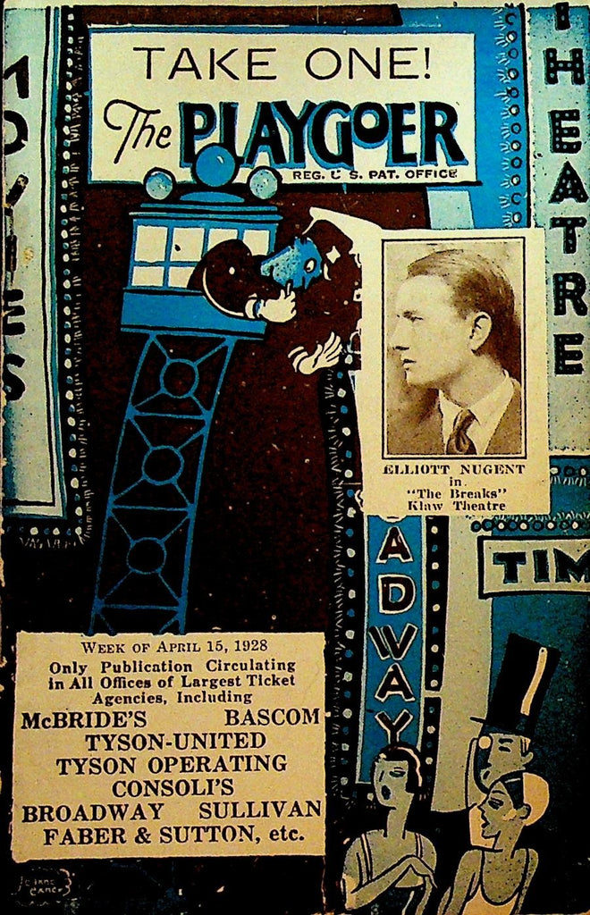Bascom's The Playgoer April 15 1928 Elliott Nugent0