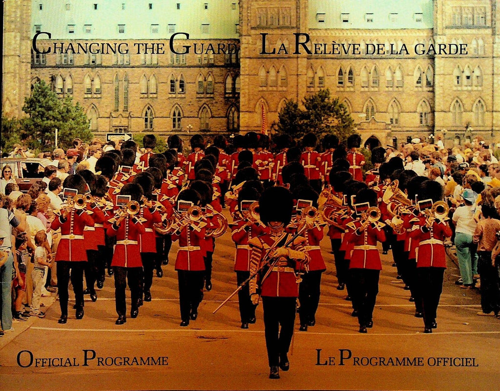 Changing the Guard Official Program 1986 Ottawa Canada Governor General Foot