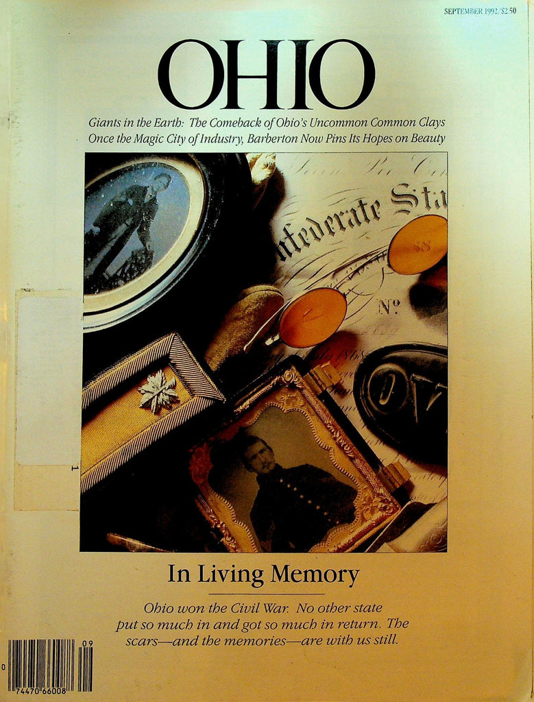 Ohio Magazine September 1992 Pam Postema Clive Bundy Stan Evans Civil War0