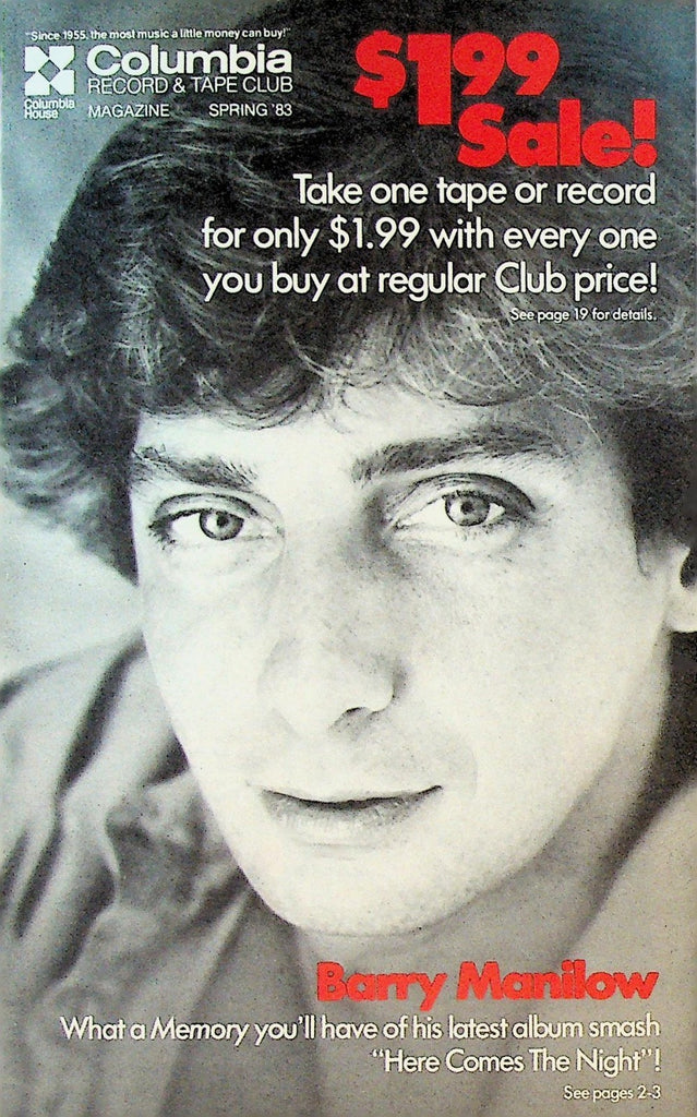 Columbia Record & Tape Club Catalog Spring 1983 Barry Manilow0