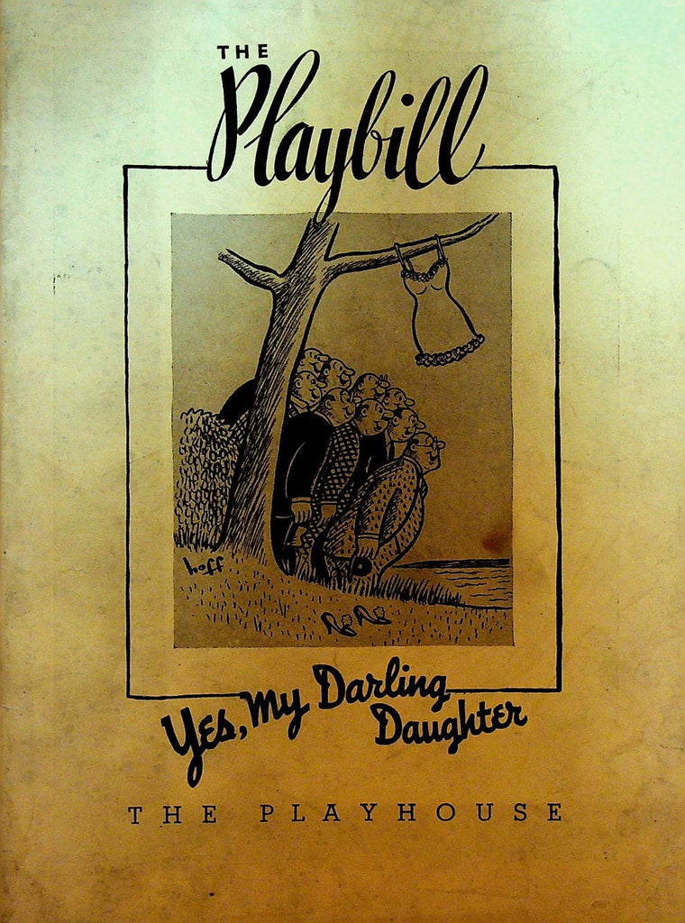 Yes My Darling Daughter Playbill June 7 1937 Peggy Conklin Lucile Watson0