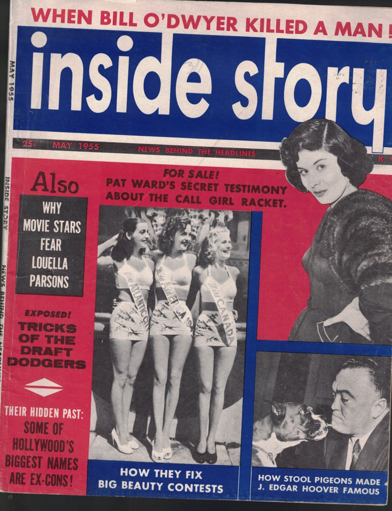 Inside Story Magazine May 1955 J Edgar Hoover Red Buttons Louella Parsons0