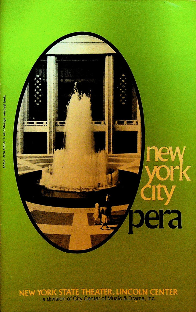 Die Tote Stadt New York City Opera Playbill April 4 1975 John Alexander0