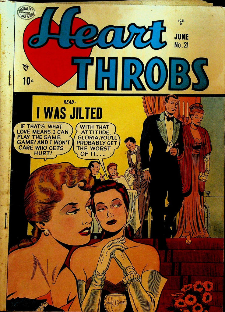 Heart Throbs 21 Quality Comics 1953 Golden Age Romance Comic0