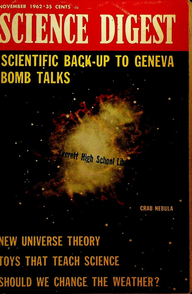 Science Digest November 1962 Pangolins Jacques Piccard Theory of the Universe0