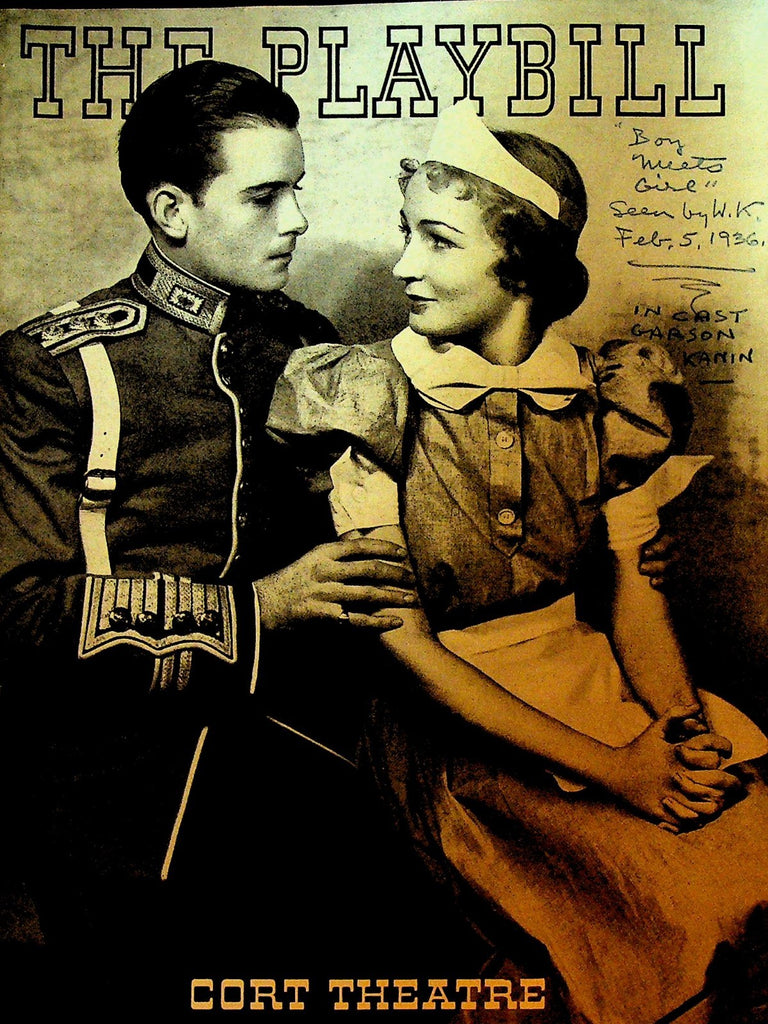 Boy Meets Girl Playbill February 3 1936 Philip Faversham Marjorie Lytell0