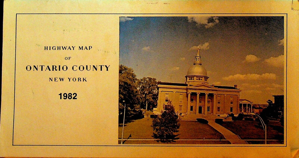 Ontario New York Highway Map 1982 Upstate NY