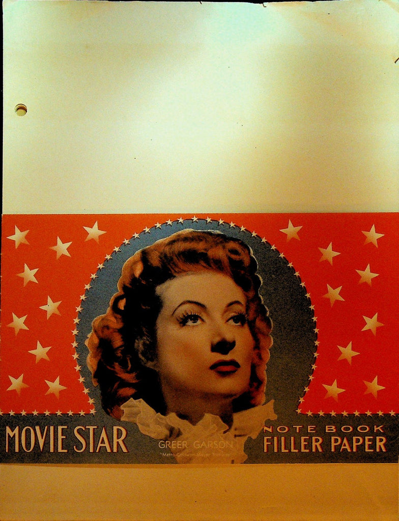 Greer Garson Movie Star Notebook Filler Paper 1940s0